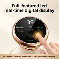 Dispositivo de Masaje Corporal con Vibración y Calor para Espalda, Piernas y Abdomen, Cepillo Eléctrico de Guasha para Relajar los Músculos y Estimular los Meridianos
