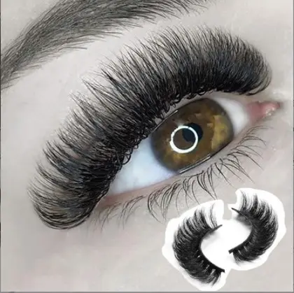 Fabrik Großhandel 3D natürliche lange russische Wimpern Hochwertige falsche Wimpern Weiche Großhandel Wink Winged Wimpern verlängerung