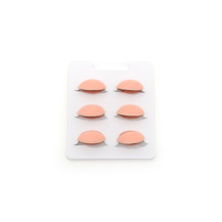 Tête de mannequin de cils en silicone pour la pratique des yeux/paupières amovibles pour les débutants