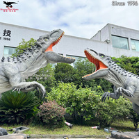 Modèle de dinosaure mécanique grandeur nature de haute qualité avec son, modèle de dinosaure jurassique animatronique RC pour parc à thème en plein air