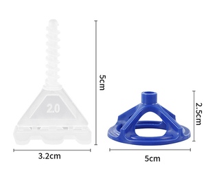 Accessoires de carrelage personnalisables en gros : Clips d'espacement auto-nivelants en plastique pour système de nivellement de carrelage rotatif Spin Doctor pour sols - Product Image 6