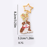 Porte-clés Étoile de Noël Mignonne 2026 pour Chien, Cadeau Créatif Exquis pour Couple, pour Sac à Dos et Téléphone Portable