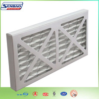 Nouveau système de filtration d'air pour la ventilation domestique HVAC de qualité moyenne F7, panneau plissé en fibre synthétique, purificateur d'air