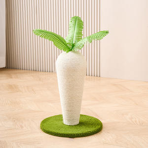 Vente en gros Sisal Carotte Champignon Design Plateau tournant en <span class=keywords><strong>bois</strong></span> Jouet Chat Griffoir - Product Image 1