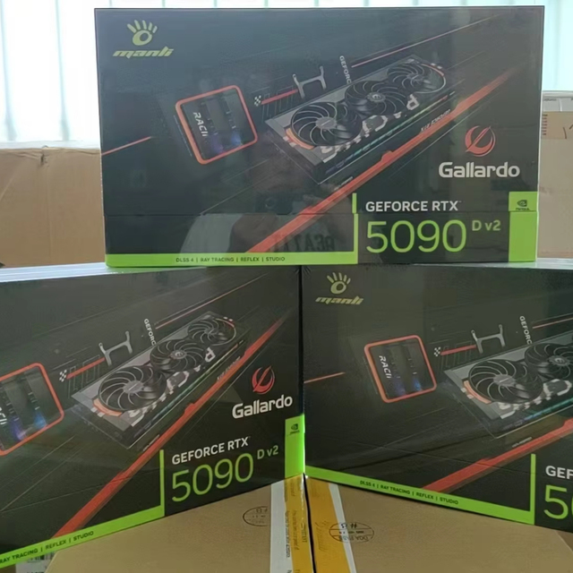 2025 Manli Gallardo GeForce RTX 5090 D OC 24GB GDDR7 PCIE 5.0 GPU AI Computing Video Cards with DP Output Fan Cooler for Gaming