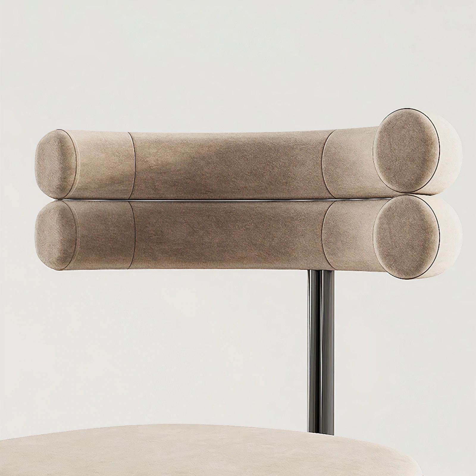 Restaurant Nordic velvet chair modern home furniture round metal legs dining room chairs
