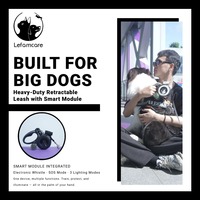 Laisse pour chien mains libres RockPro pour grands chiens, laisse pour animaux de compagnie robuste et réfléchissante avec poignée rembourrée pour la course à pied, le jogging et la marche
