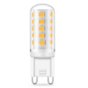 استبدال مصباح هالوجين AC120V AC230V أفضل عكس الضوء 0-100% 3W SMD2835 * 32 قطعة مصباح ليد g9