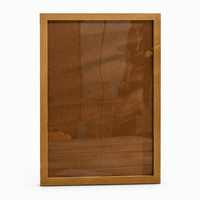 Cadre photo en toile double face en bois naturel, écologique et durable, pour affichage mural ou sur table, style minimaliste, pour la maison