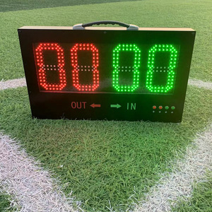Tableau de Substitution Électronique de Football en Alliage d'Aluminium avec Télécommande Sans Fil <span class=keywords><strong>RYK</strong></span> Modèle 0012, Affichage LED Double Face Rouge - Product Image 2