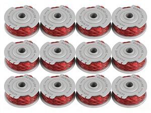 Bobine de coupe-herbe FLY047 510747890, lot de 12 bobines de fil en nylon de remplacement 1.5mm/11M pour Flymo Contour Cordless XT, 500XT Autofeed - Product Image 1