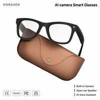 Lunettes Intelligentes avec Caméra 8MP 1080P Vidéo POV Étanche IP67 Traduction IA en Temps Réel Contrôle Vocal via Application Idéales pour le Vlogging