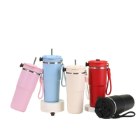 Bouteille isotherme en acier inoxydable de 650 ml pour le quotidien, grande gourde de sport avec infuseur à fruits, tasse de bureau, café, thé, cadeaux d'affaires