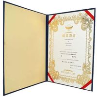 Titulaire de certificat de graduation A4 de couverture de diplôme personnalisé du fournisseur fiable de la Chine avec le panneau duplex d'impression d'écran de logo