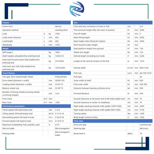 Kualitas stabil 1.5 Ton gunting listrik tinggi penumpuk palet bertenaga pengangkat di gudang dan wadah - Product Image 5