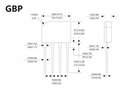 Pont redresseur à diodes GBP210 2A 1000V GBP