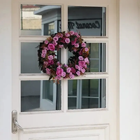 Arrangement floral artificiel en PU de haute qualité pour centres de table de mariage - Design moderne réaliste, imperméable et antibactérien
