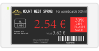 DYESL Label rak elektronik 2.9 inci murah untuk belanja toko Supermarket Label harga kertas dengan Software Defined Radio