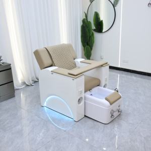 Mobilier de salon de beauté de luxe moderne, <span class=keywords><strong>fauteuil</strong></span> de pédicure et de manucure électrique avec spa pour les pieds et bain à remous intégré. - Product Image 3