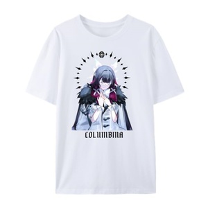 T-shirt décontracté unisexe pour homme, coupe régulière, en coton tricoté imprimé, personnalisé pour la série Eleven Fatui Harbingers, respirant - Product Image 1