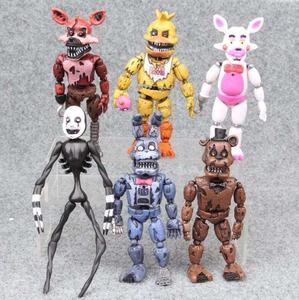 Set of 5 pcs FNAF Action Figures, Inspired by Five Nights at Freddy's  Action Figures Toys Dolls Gifts Cake Toppers, Toys Dolls, Holiday Toy Gifts  for Kids, 6 inches (FNAF 1 Action