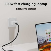 Câble de charge rapide 3-en-1 100W USB-C vers USB-C, câble de données et de charge rétractable plat pour iPhone 17 et Android
