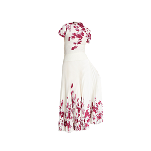 Conjunto de 2 piezas plisado Miyake de verano para mujer, camisa de manga corta y cuello alto de falda hasta el tobillo, estilo informal, un conjunto completo - Product Image 2