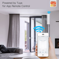 Kit de rail de rideau intelligent WiFi/ZigBee DIY LangYeao Tuya, contrôle par application/voix/tactile, compatible avec Alexa/Google Home
