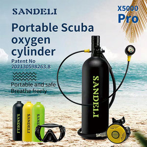 Sandeli SD-X5000D 2L <span class=keywords><strong>Mini</strong></span> Scuba Tank Dive oxy xi lanh <span class=keywords><strong>Kit</strong></span> với lặn nạ + mặt nạ + Túi xách tay + Gauge Adapter - Product Image 6