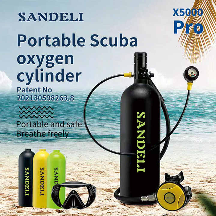 Bombola Ossigeno Subacquea 85 Litri - Mini Bombola Per Immersioni E Emergenze - Foto 3