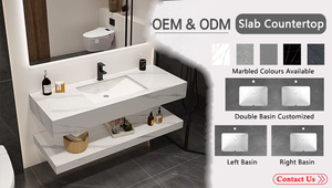 Tocador de baño de Hotel de Venta caliente con espejo de iluminación Gabinete colgado en la pared con <span class=keywords><strong>precio</strong></span> barato Tocador de baño de pizarra de <span class=keywords><strong>roca</strong></span> - Product Image 6