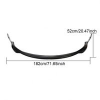 Spoiler avant en fibre de carbone pour Tesla Model 3 berline 4 portes 2017-2019