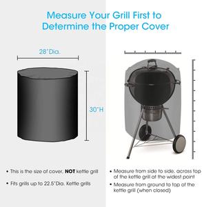 <span class=keywords><strong>Housse</strong></span> étanche et large pour barbecue <span class=keywords><strong>Weber</strong></span> Brinkmann Char Broil Gas BBQ Grill Cover et accessoires comprenant des sacs à charbon de bois et un bâton de fumoir - Product Image 2