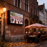 Pantalla Publicitaria Exterior Impermeable IP65 de Alto Brillo, Señalización Digital de Montaje en Pared, Reproductor Multimedia Todo en Uno con Pantalla Táctil