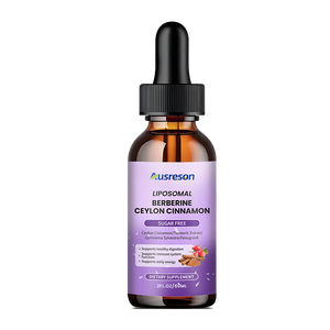 Ausreson OEM Liposomale Berberine Ceylon Kaneel Vloeibare Druppels Gezonde Spijsvertering Ondersteunt Immuunsysteem Liposomale Berberine Vloeibare Druppels - Product Image 1
