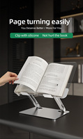 Prix usine Table pliante dessus document en alliage d'aluminium acrylique livres support hauteur réglable lecture bibliothèque bureau de l'école