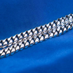 เครื่องประดับฮิปฮอปเงินแท้925เครื่องประดับสร้อยคอชุบทองแบบสั่งทำ - Product Image 6