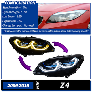 Accessoires automobiles : Ensemble de phares LED 12V pour Z4 E89 2009-2016, nouvelle mise à niveau, DRL bicolore 6000K, ampoule D2H 36W - Product Image 5