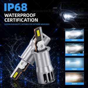 Faro LED L1 H3 para Camión, Luz Blanca Brillante, 9-32V, Controlador Estable, IP68 Impermeable, Carcasa de Aluminio, Lámpara Delantera, Suministro para Exportación - Product Image 5