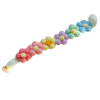 Collier décoratif mignon pour animaux de compagnie, accessoires pour chiens et chats, fleurs en laine tridimensionnelles faites à la main, petite race de chien