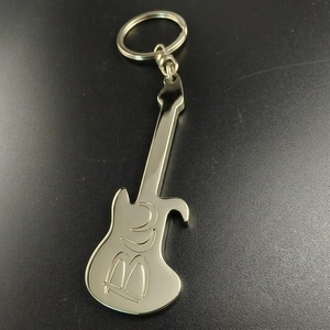 Llavero Metálico con Forma de Guitarra, Logotipo Personalizado al por Mayor, Acabado Pulido de Aleación de Zinc para Recuerdos de Festivales de Música y Conciertos, Pedidos al por Mayor - Product Image 2