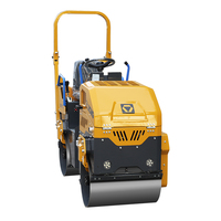XCMG rouleau compresseur prix d'usine 1 tonne diesel essence hydraulique vibrant tandem compacteur d'asphalte rouleau compresseur