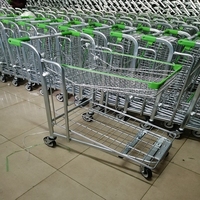 Chariot de courses robuste Jiayuan JY-4 500 kg, roues plates de 5 pouces, acier de haute qualité, galvanisé, design pliable, capacité 240 L, garantie 2 ans