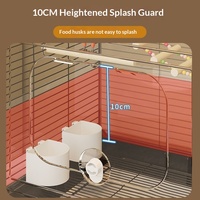 Cage à oiseaux en métal durable avec sécurité renforcée, cage à perroquet en métal, petite cage à perroquet, cage à canaris en acier, cage d'élevage pour animaux de compagnie