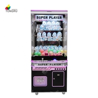 Promotion Machine à griffes à monnayeur, attrape-neons, avec cabinet métallique, pour attraper cadeaux et jouets, machine de jeu d'arcade