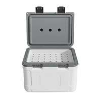 Congelador Portátil de Plástico de 20L, Moderno y Personalizado, para Acampar al Aire Libre, Caja Refrigeradora con Aislamiento Térmico