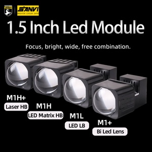 <b>Mini</b> <b>Led</b> Module Single Low Beam High Beam Bi <b>Led</b> Lens for Tesla 6000K 3000K Direct Laser <b>Led</b> 40W Projector Lens Headlight - Product Image 2