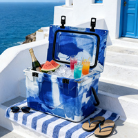 Glacière isotherme haute performance 25QT, camouflage, poignée en aluminium, en PE rotomoulé, portable, robuste, pour aliments