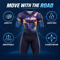 Maillot de cyclisme de course à manches courtes respirant pour vélo de route, entraînement, tenue de vélo d'été légère