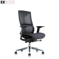 Chaise de bureau à dossier haut, chaise de bureau PC, chaise de course LED ergonomique réglable pivotante